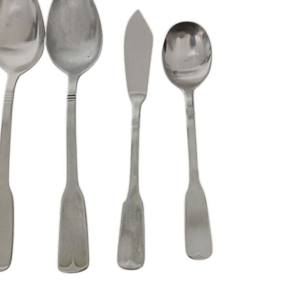 44 Stanley Roberts Flatware SRB 140 Rogers MCM Stainless Steel Mixed Pieces Vtg. - Picture 5 of 9